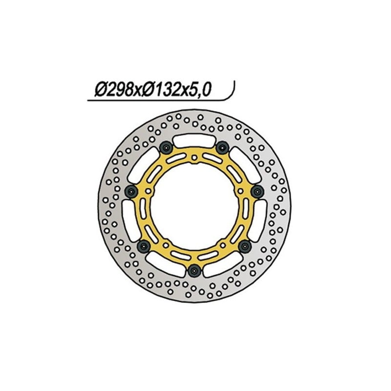 165 DISQUE DE FREIN AVANT DX-SX Yamaha FZ6 N 2004+ NG