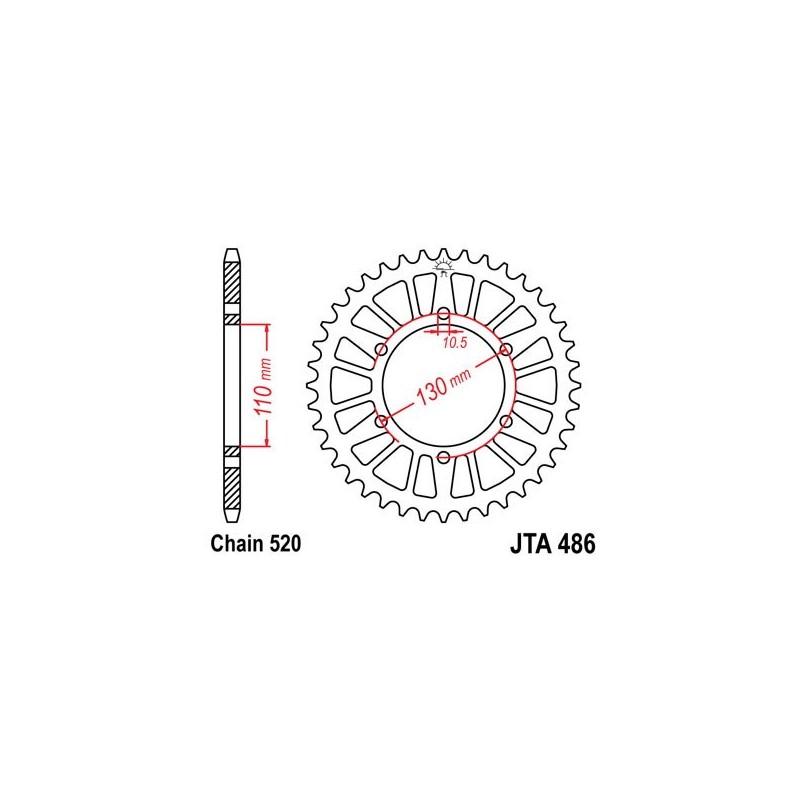 541381246 Yamaha FZ6 N 2004+ SGR - SPROCKETS