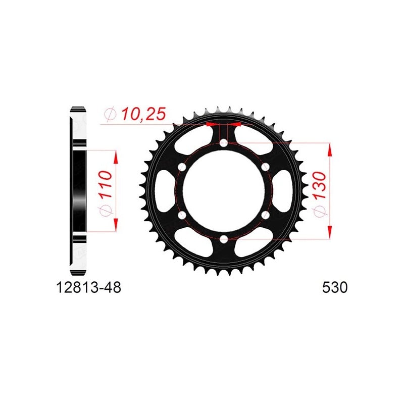 12813:48 CORONA AFAM S+2 AC P530-D48 Yamaha FZ6 Fazer S 2004+ AFAM