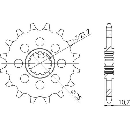 542150816 Yamaha XJ6 Diversion F 2010+ SGR - SPROCKETS