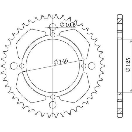 541250539 Yamaha XT Z Tener 1983+ SGR - SPROCKETS