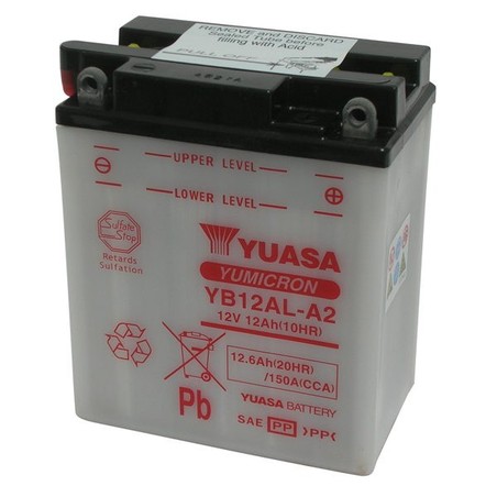 YB12AL-A2 DRUMS Yamaha XT Z Tener 1985+ YUASA