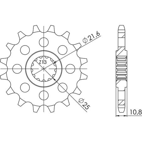 542160616 Yamaha YZF R6 2017+ SGR - SPROCKETS