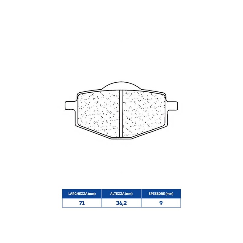 2284MX10 Klocki hamulcowe tylne 2284MX10 Yamaha XTZ T N R 1991+ CL BRAKES