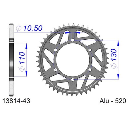 13814:43 Yamaha MT07 2014+ AFAM
