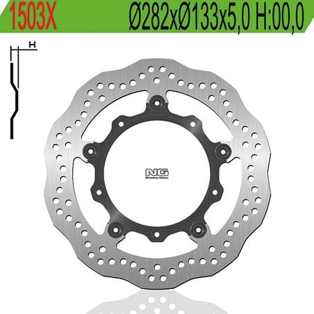 1503X DISCO DE FRENO DELANTERO DX-SX Yamaha MT 07 Tracer 7 2023+ NG