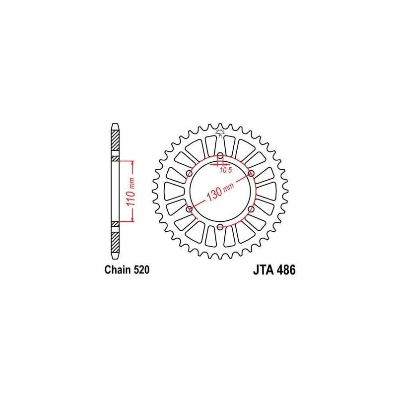 541381246 Yamaha XTZ T N R 2019+ SGR - SPROCKETS