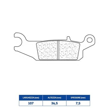 1192ATV1 PLAQUETTE DE FREIN AVANT DX 1192ATV1 Yamaha YFM F Grizzly FI Auto 4X4 EPS 2007+ CL BRAKES