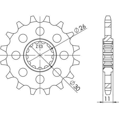 542160916 Yamaha MT 09 SP ABS 2018+ SGR - SPROCKETS