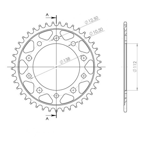 541061347 Yamaha Niken ABS 2018+ SGR - SPROCKETS