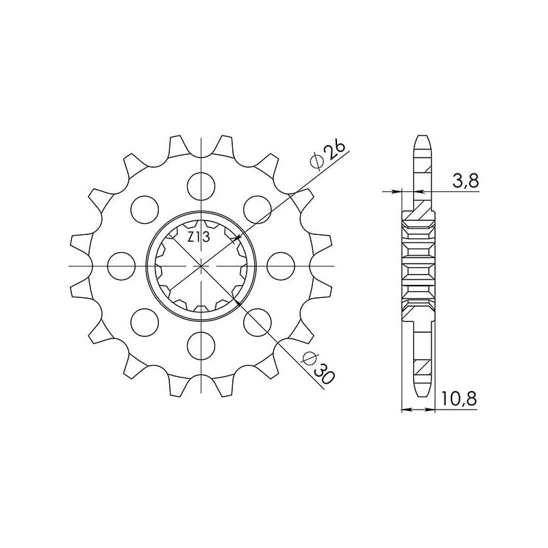 542180416 Yamaha Niken ABS 2018+ SGR - SPROCKETS