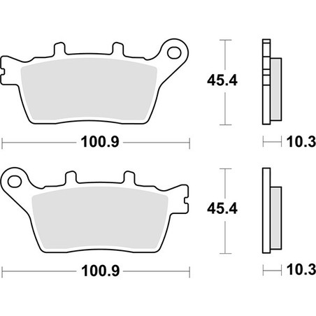 6569916 HINTERER BREMSBELAG Yamaha Niken ABS 2018+ SBS