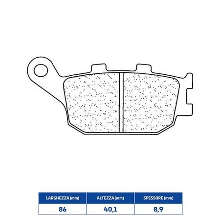 2296RX3 REAR BRAKE PAD 2296RX3 Yamaha MT 09 D Tracer GT 2021+ CL BRAKES