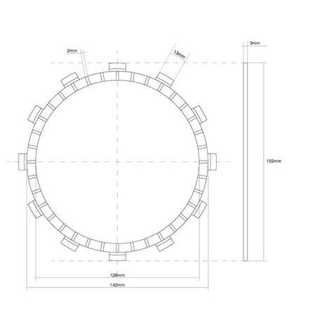 VP-2061 SPRZĘGŁO JEDNOTARCZOWE Z OZDOBĄ Yamaha MT09 SP 2021+ FCC