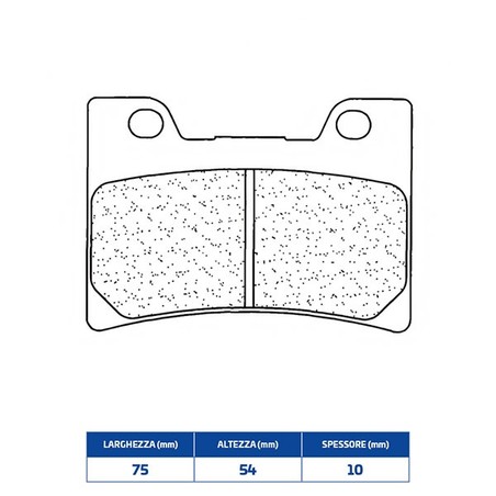 2309A3+ PLAQUETTE DE FREIN AVANT DX-SX 2309A3+ Yamaha FZR Genesis 1991+ CL BRAKES