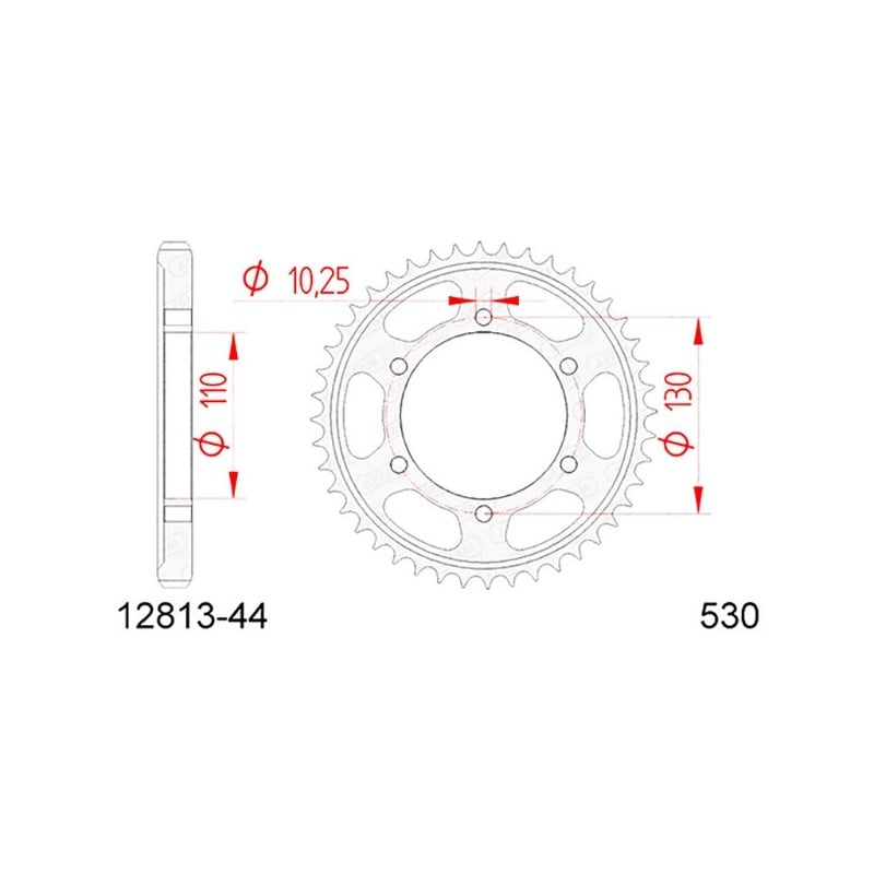 12813:44 CORONA AFAM S AC P530-D44 Yamaha FZS Fazer 2001+ AFAM