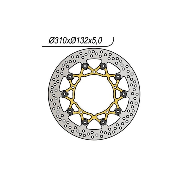 902 FRONT BRAKE DISC DX-SX Yamaha XTZ Super T N R 2010+ NG