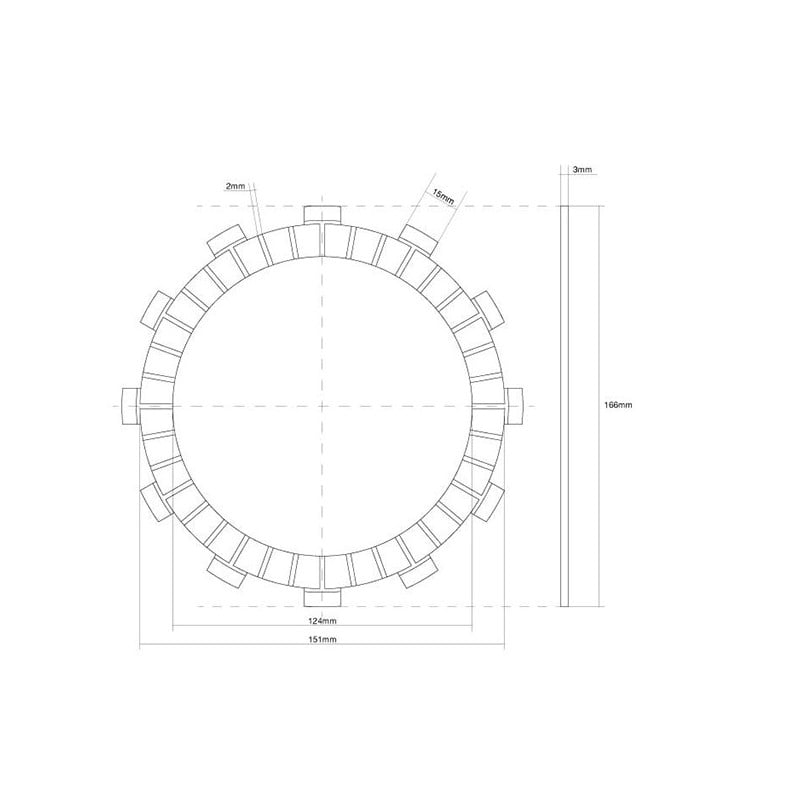 741459 JUNTA EMBRAGUE MONODISCO Yamaha XTZ Super T N R 2010+ FCC