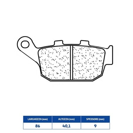 1250RX3 PLAQUETTE DE FREIN ARRIERE 1250RX3 Zontes G1 125 X 2023+ CL BRAKES