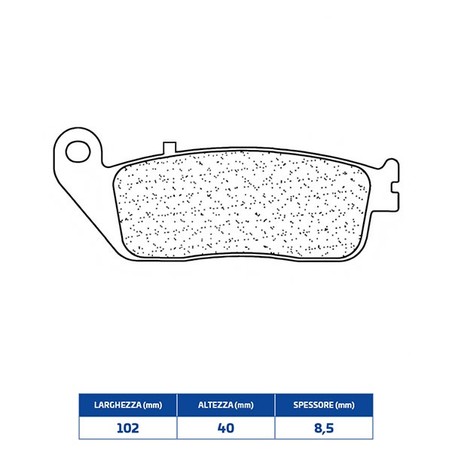 3065MSC PASTILLA DE FRENO DELANTERA 3065MSC Zontes V1 310 2022+ CL BRAKES