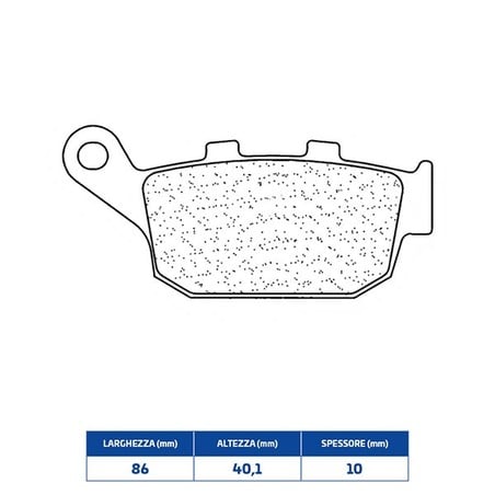 3076MSC PLAQUETTE DE FREIN ARRIERE 3076MSC Zontes X1 310 2021+ CL BRAKES