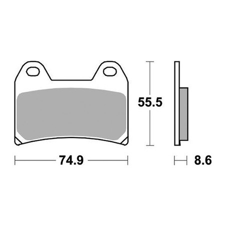 706DS-2 PLAQUETTE DE FREIN AVANT 706DS-2 Zontes E 350 2024+ SBS