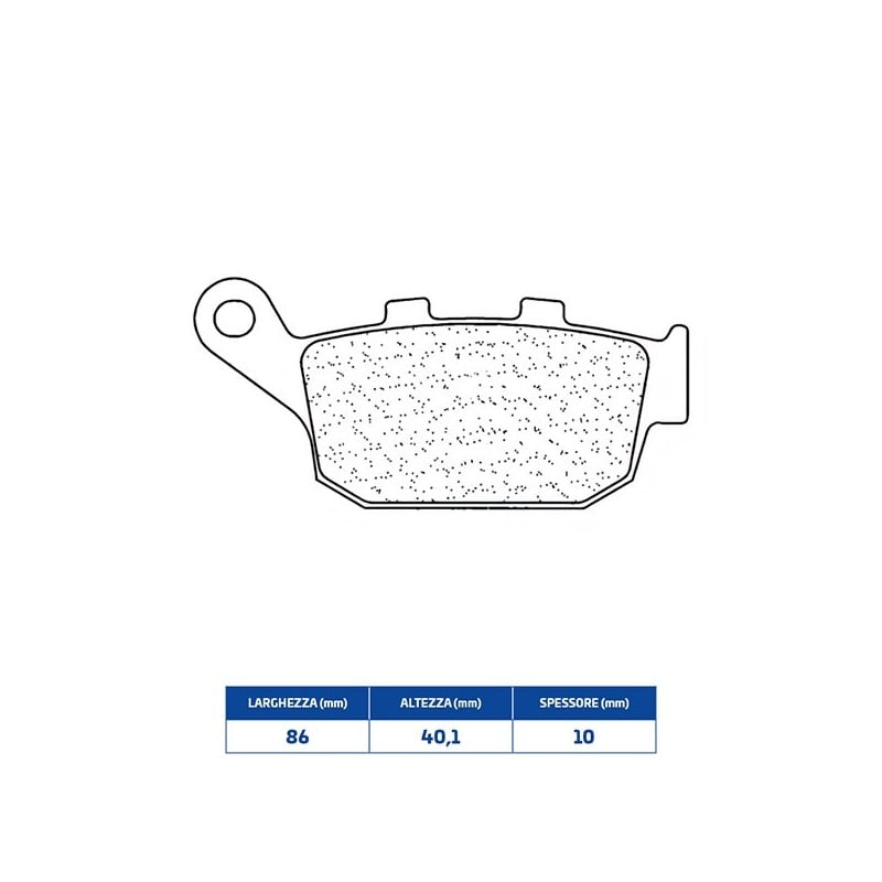 3076MSC PASTILLA DE FRENO TRASERO 3076MSC Zontes 350 S 2024+ CL BRAKES