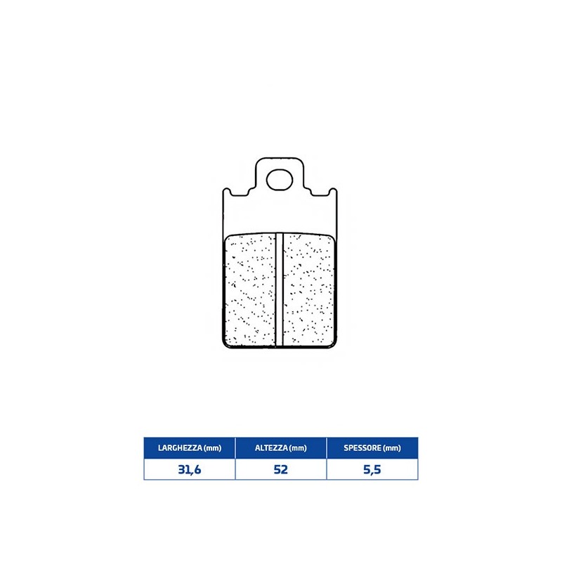 2260X59 VORDERER BREMSBELAG 2260X59 Aprilia ETX 1987+ CL BRAKES