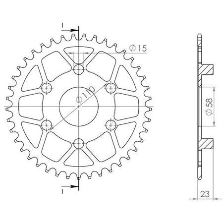 543520640 Aprilia CLASSIC 1995+ SGR - SPROCKETS