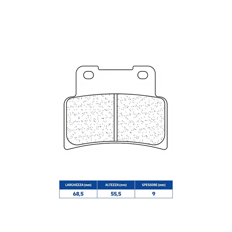 1187C60 PASTIGLIA FRENO ANT. 1187C60 Aprilia RS RS Extrema RS Replica RS Pista 2006+ CL BRAKES