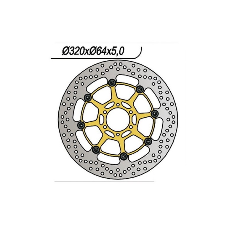 1060 DISCO FRENO ANT. Aprilia RS RS Extrema RS Replica RS Pista 1992+ NG