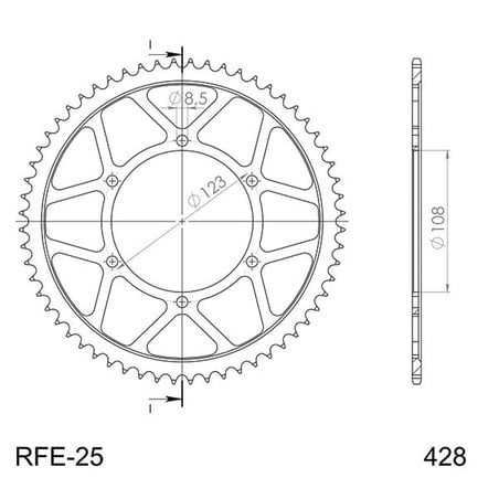540003460 Aprilia RS4 2011+ SGR - SPROCKETS