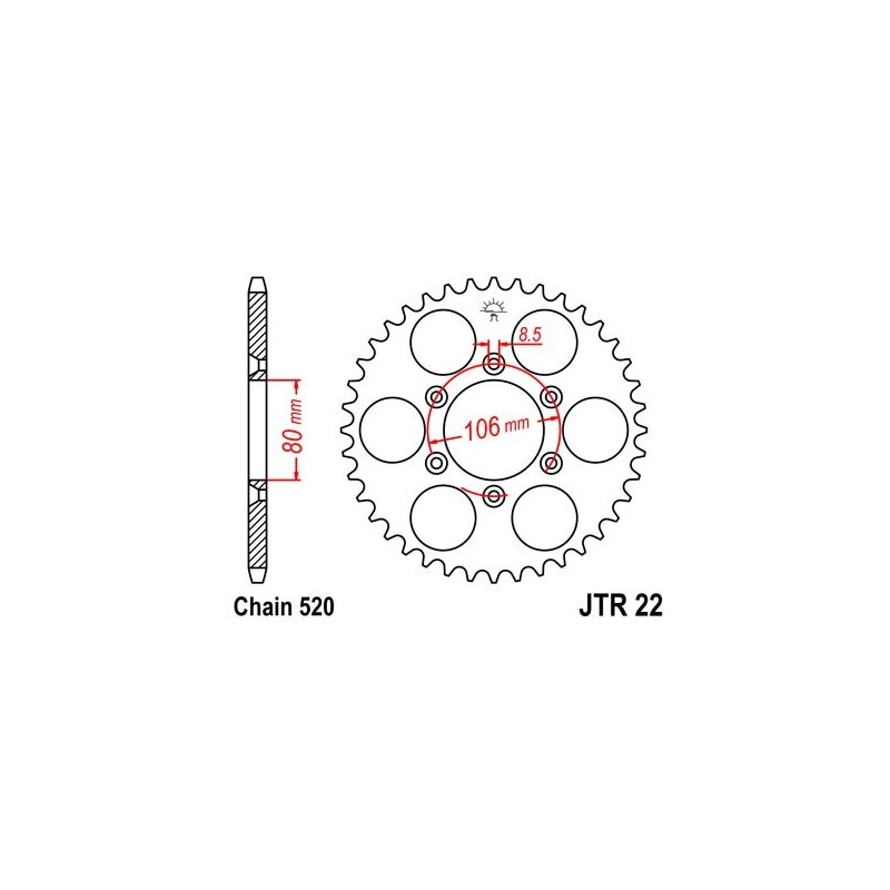 543520449 Aprilia RX 2008+ SGR - SPROCKETS