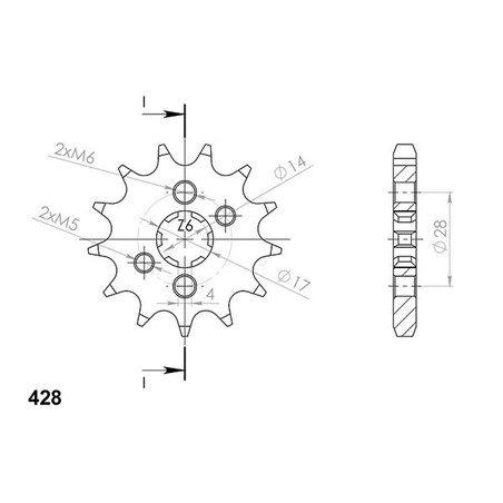 540053013 Aprilia E5 2018+ SGR - SPROCKETS