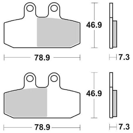 179MS FRONT BRAKE PAD DX 179MS Aprilia Atlantic IE E2 2001+ SBS