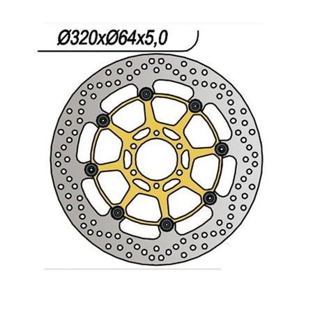 1060 DISCO DE FRENO DELANTERO DX-SX Aprilia Shiver 2007+ NG
