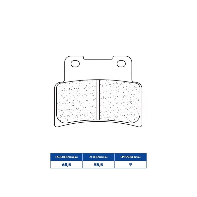 1187C60 PASTIGLIA FRENO ANT. DX-SX 1187C60 Aprilia Shiver ABS 2017+ CL BRAKES