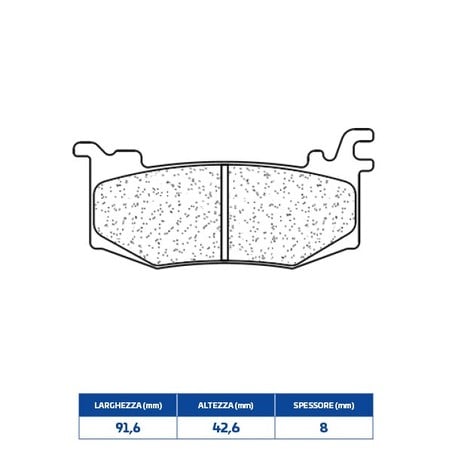1282C60 PLAQUETTE DE FREIN AVANT DX-SX 1282C60 Aprilia RSV4 Factory E5+ 2025+ CL BRAKES