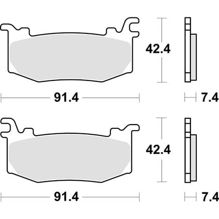 1012HS PASTILLA DE FRENO DELANTERA DX-SX 1012HS Aprilia RSV4 Factory E5+ 2025+ SBS