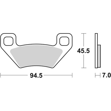 822PSI REAR BRAKE PAD 822PSI Arctic Cat FIS 2008+ SBS