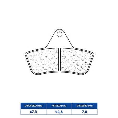 2926ATV1 PLAQUETTE DE FREIN ARRIERE 2926ATV1 Arctic Cat 4X4 2002+ CL BRAKES