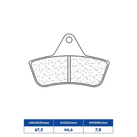 2926ATV1 REAR BRAKE PAD 2926ATV1 Arctic Cat 4X4 2002+ CL BRAKES