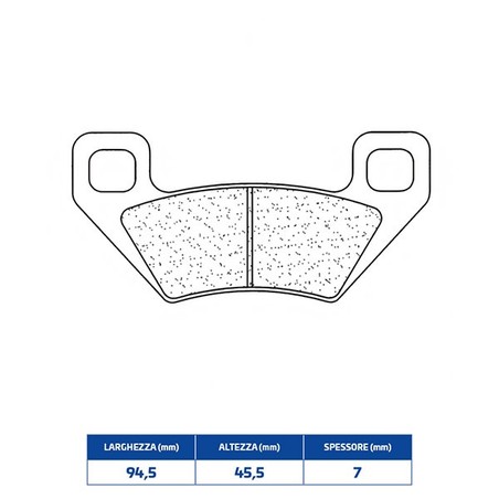 1171X59 PASTILLA DE FRENO TRASERO 1171X59 Arctic Cat ATV TRV 2009+ CL BRAKES