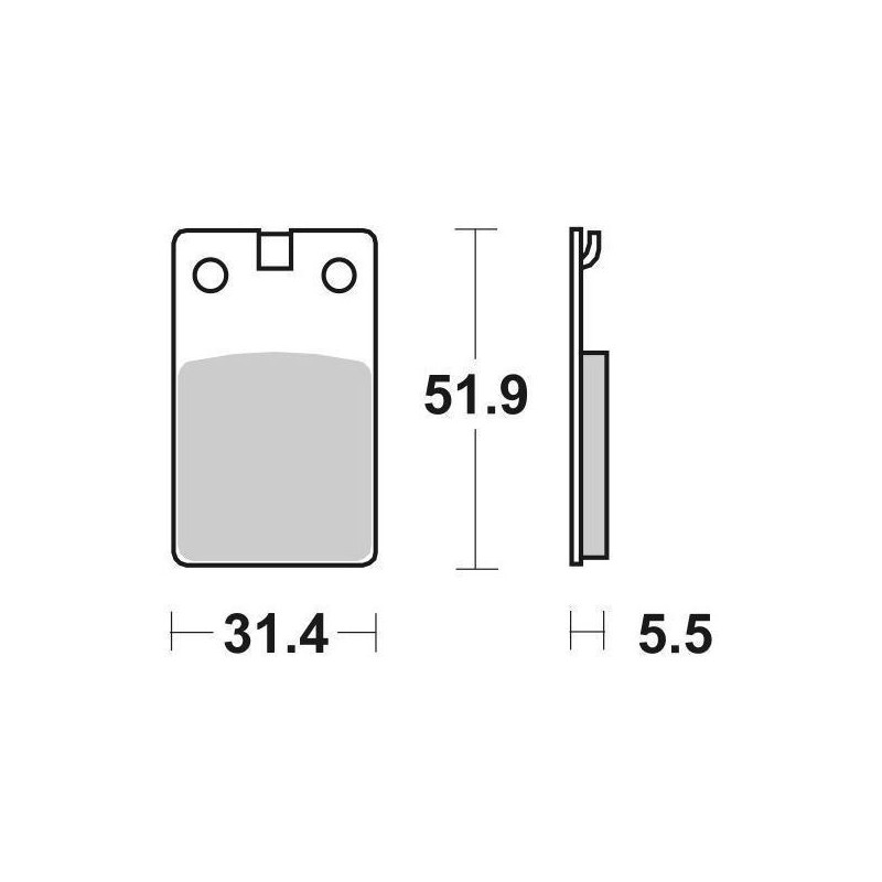 595HF REAR BRAKE PAD 595HF Benelli Devil 1992+ SBS