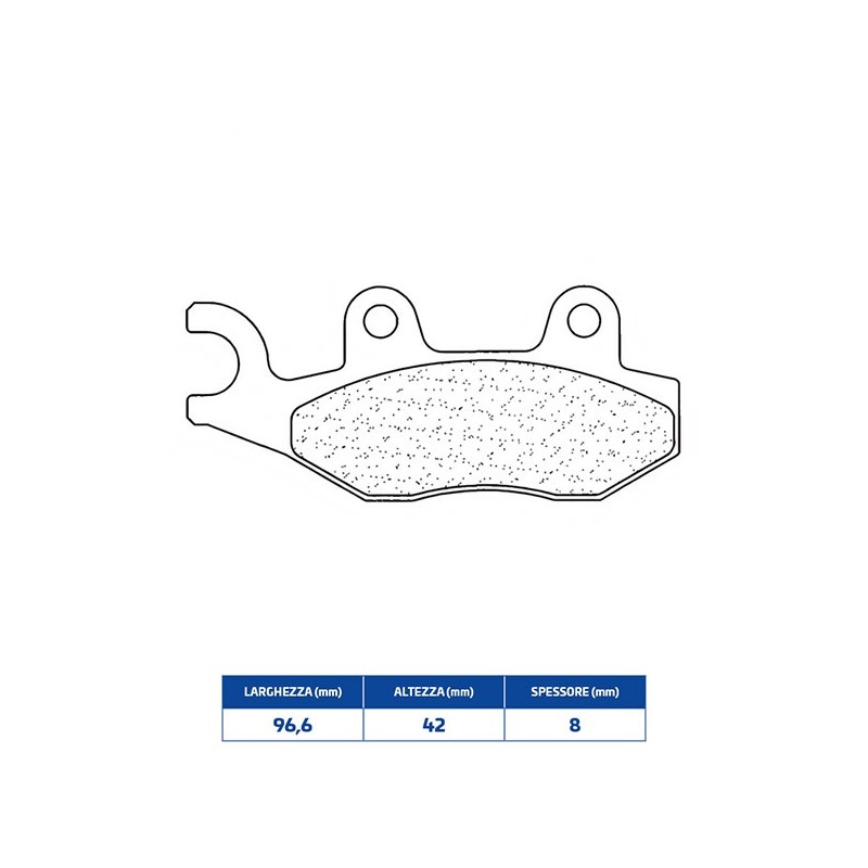 3087MSC REAR BRAKE PAD 3087MSC Benelli Caff Nero 2008+ CL BRAKES