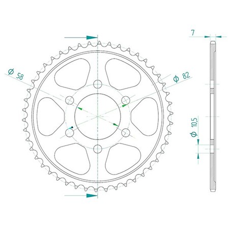 540004946 CORONA S AC P428-D46 Benelli Leoncino 2022+ SGR - GENERICO