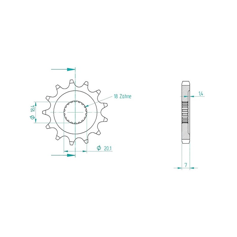 540004714 PIGNONE S AC P428-D14 Benelli Leoncino 2022+ SGR - GENERICO