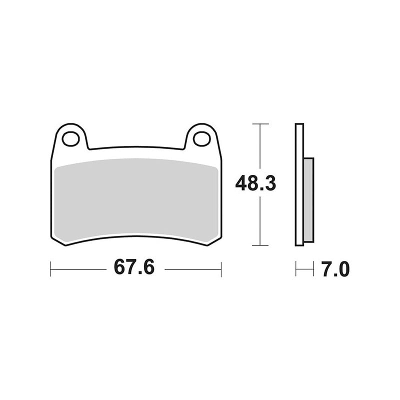 933HS FRONT BRAKE PAD DX-SX 933HS Benelli Tornado 2024+ SBS