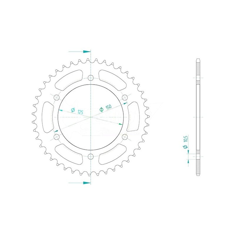 541885046 CORONA AC P525-D46 Benelli Leoncino Trail 2022+ SGR - GENERICO