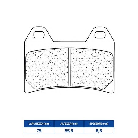 2539XBK5 PLAQUETTE DE FREIN AVANT DX-SX 2539XBK5 Benelli Tornado TRE LE RS 2000+ CL BRAKES